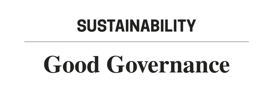 Logo Sostenibilidad: buen gobierno