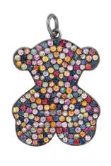 Colgante de oso de Tous con piedras multicolor