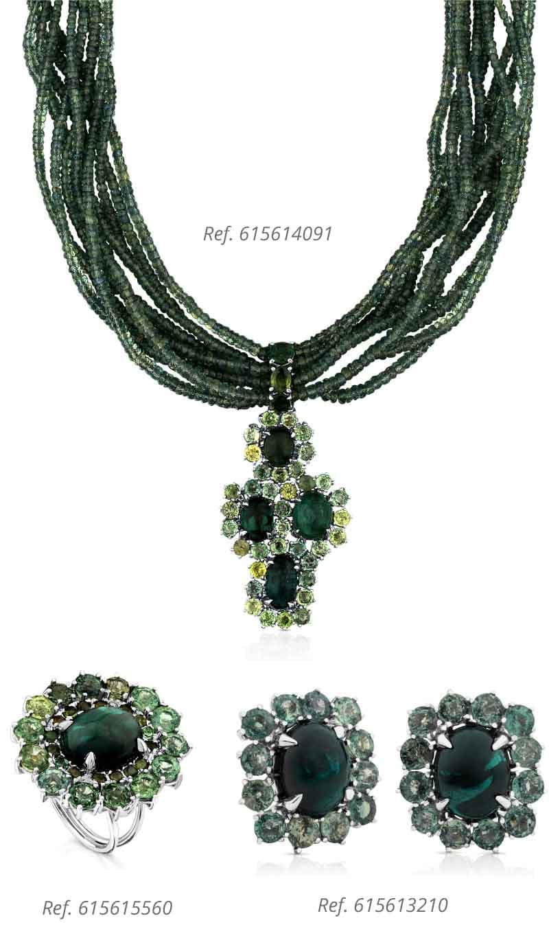 Joyas con piedras verdes de Tous